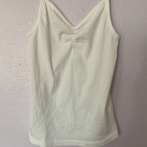 Cinched White Tank Top NWT